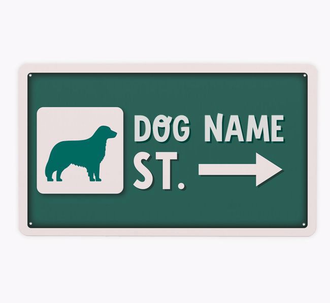 Street Sign: Personalized {breedFullName} Metal Sign